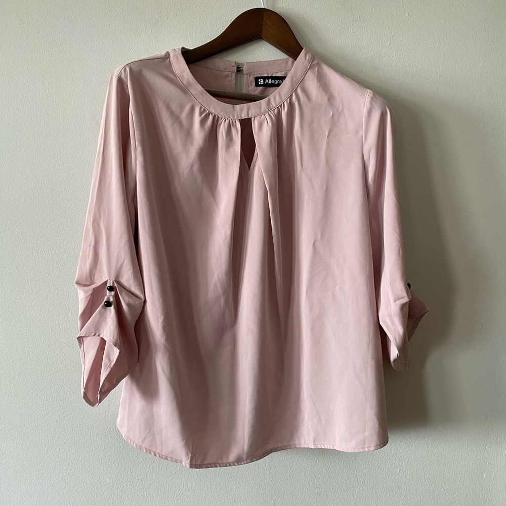 Pale pink blouse